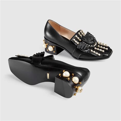 best loafers gucci|gucci heeled loafers.